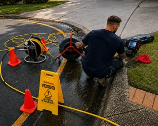 On-site drain inspection at a Rouse Hill property