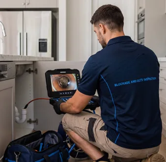 Clearing a blocked sink at a Rouse Hill property